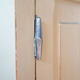 Grey clay Parisian buffet, patinated wood, 1950