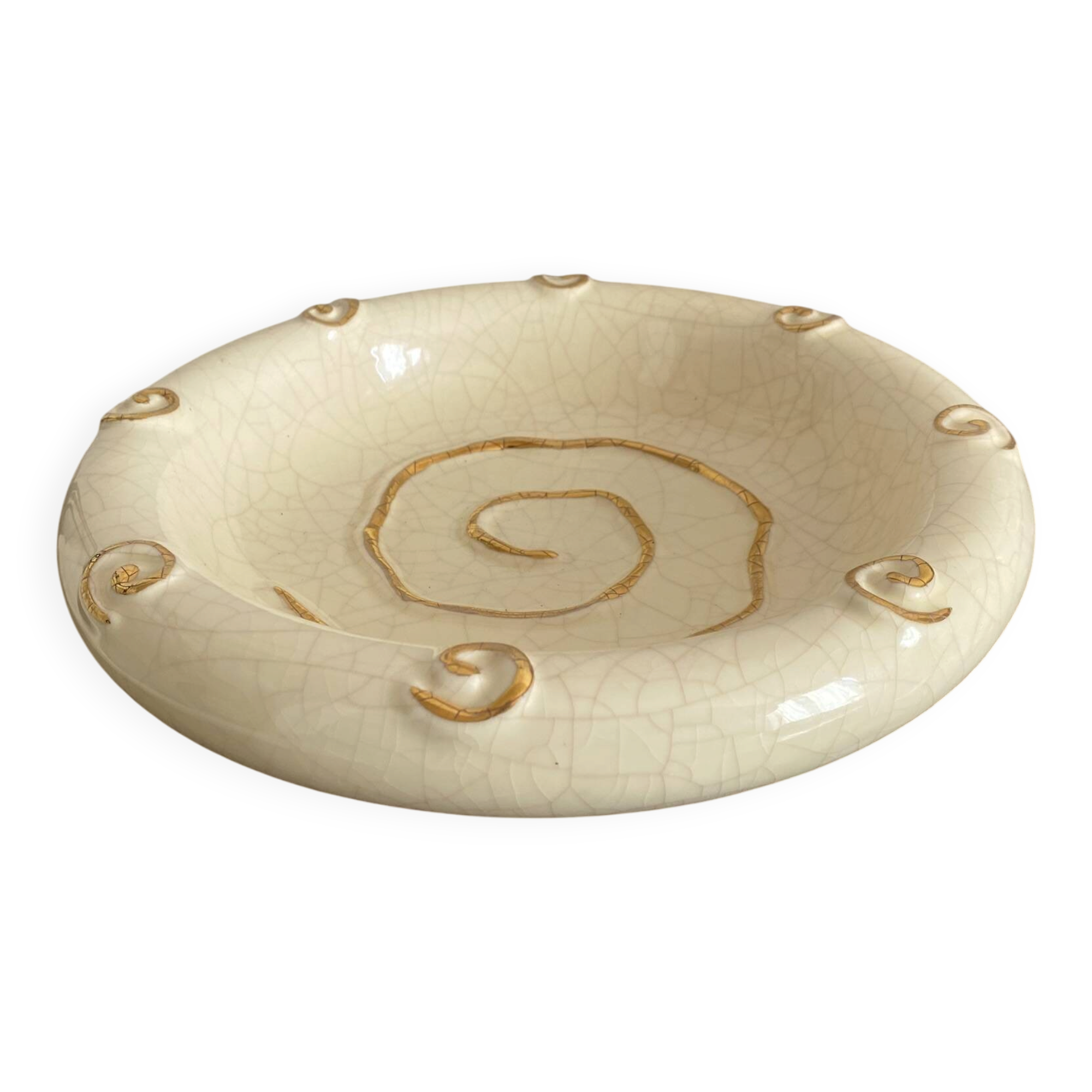 Ceramic vide poche Longwy 25 cm from the 1980s