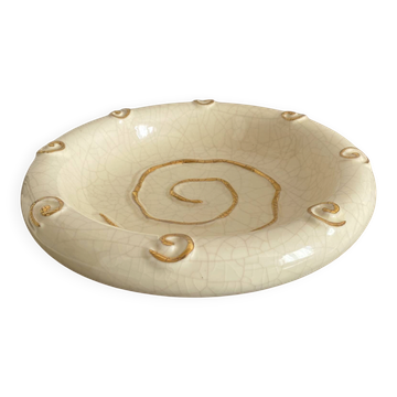 Ceramic vide poche Longwy 25 cm from the 1980s