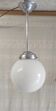 Bauhaus globe suspension style in opaline XL, mid 20th century.