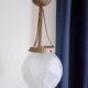 Suspension / lustre globe verre années 30