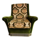 Fauteuil vintage vert mousse / fauteuil une place