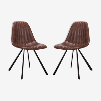 Facelle vinyl chairs - batch of 2