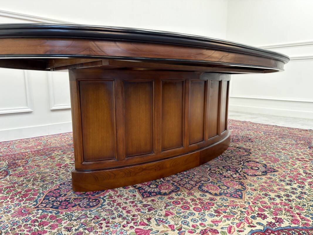 English Globe Wernicke Style Art Deco Conference Table