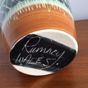 Vase vintage en céramique signé Rumney Wales