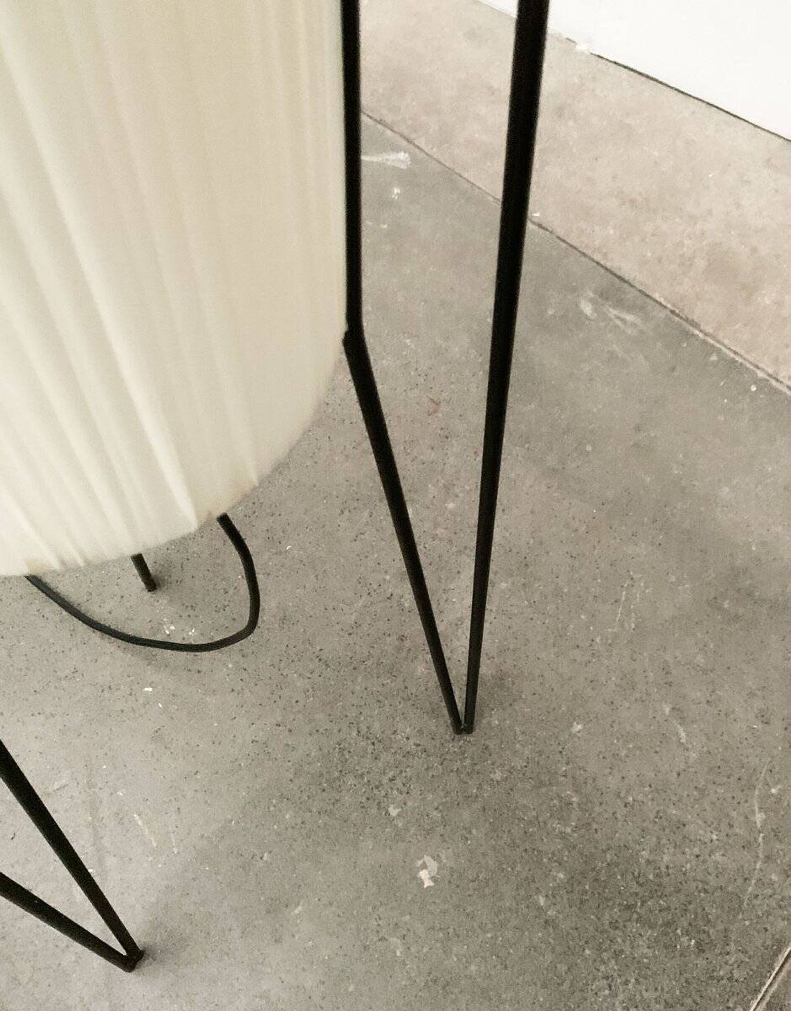 Mid-century German minimalist floor lamp by Hesse Leuchten, 1960s.
