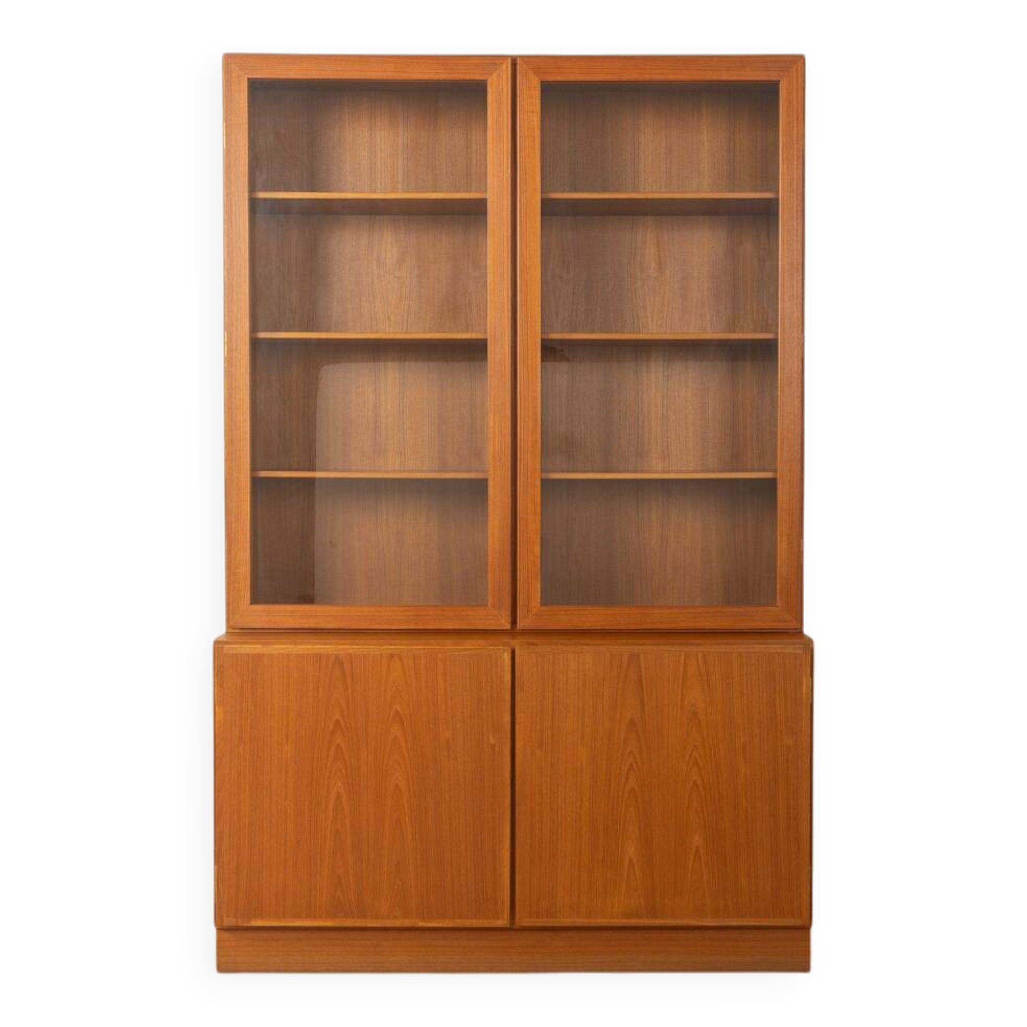 Classic two-piece display cabinet from the 1960s