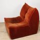 Vintage velvet armchair, 1970