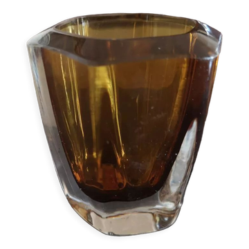 Vase suédois en cristal Stömbergshyttan, années 1950