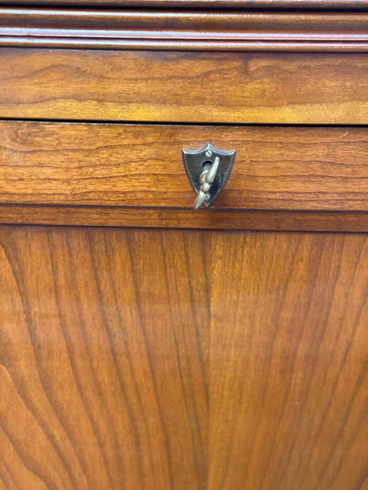 Louis Philippe secretary in solid wood with satin finish
