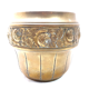 Pot brass or bronze decorations pink decoration flower plant