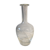 Carafe en verre gravé