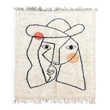 Large Beni ourain Berber carpet