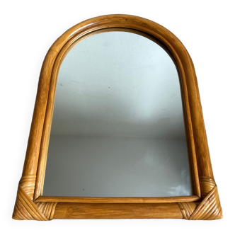 Miroir bambou vintage année 60/70