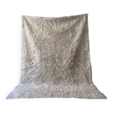 Tapis shaggy en laine vierge écru, 1970