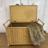 Vintage rattan chest