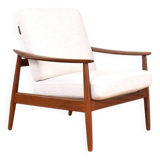 Mid-Century Danish Teak Armchair FD-164 by Arne Vodder for France & Son, 19