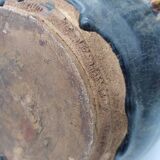 Antique Khmer ceramic vase. With elephant decoration.