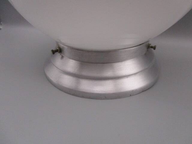 Art Deco opaline ball ceiling light