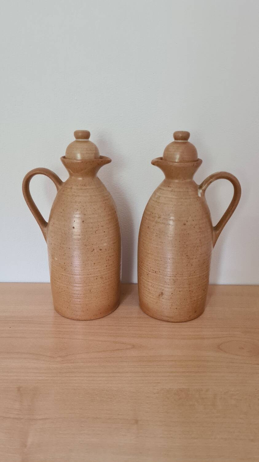 Carafe pitcher Stoneware Village France