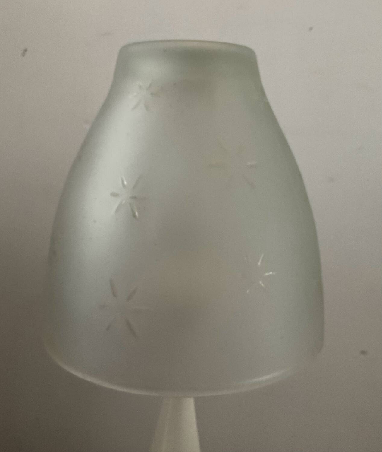 Vintage IKEA lamp in frosted glass and metal
