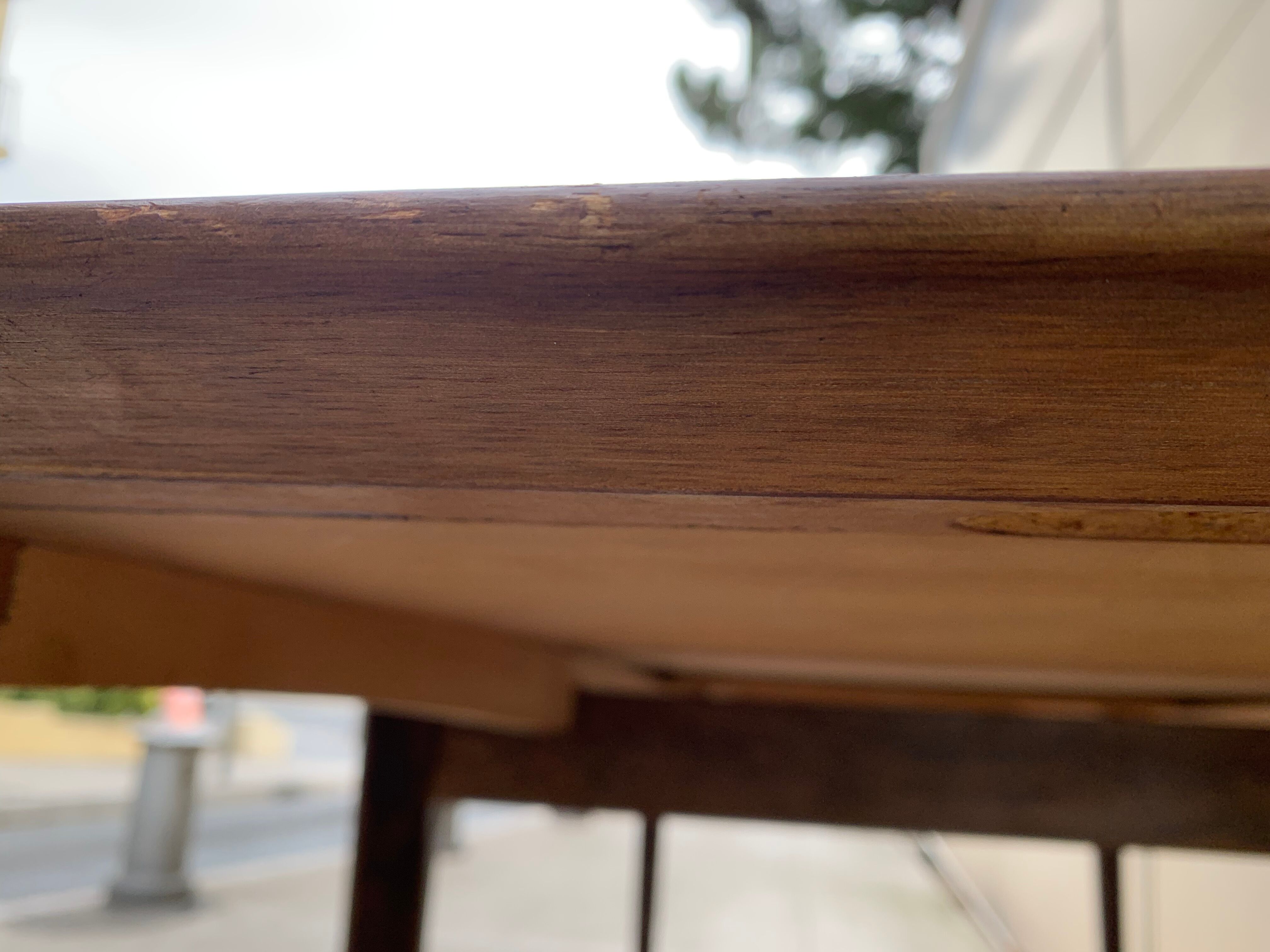 Scandinavian table with teak extensions house Lübke 1960