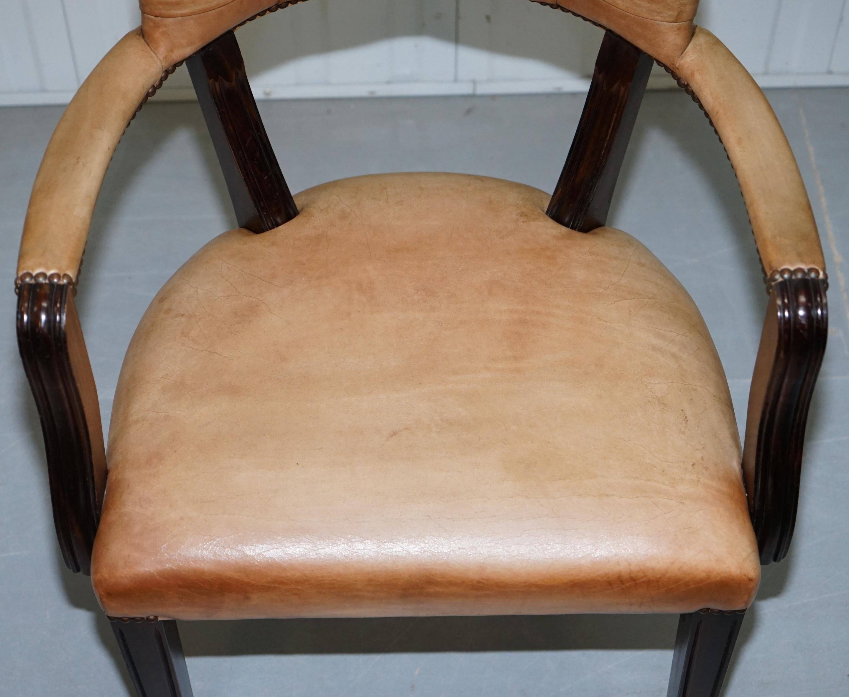 Fauteuil de bureau en cuir House of Chesterfield