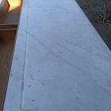 old dresser, white marble tray