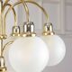 Vintage Orion Brass Ball Chandelier: Mid-Century Modern Sputnik Lighting