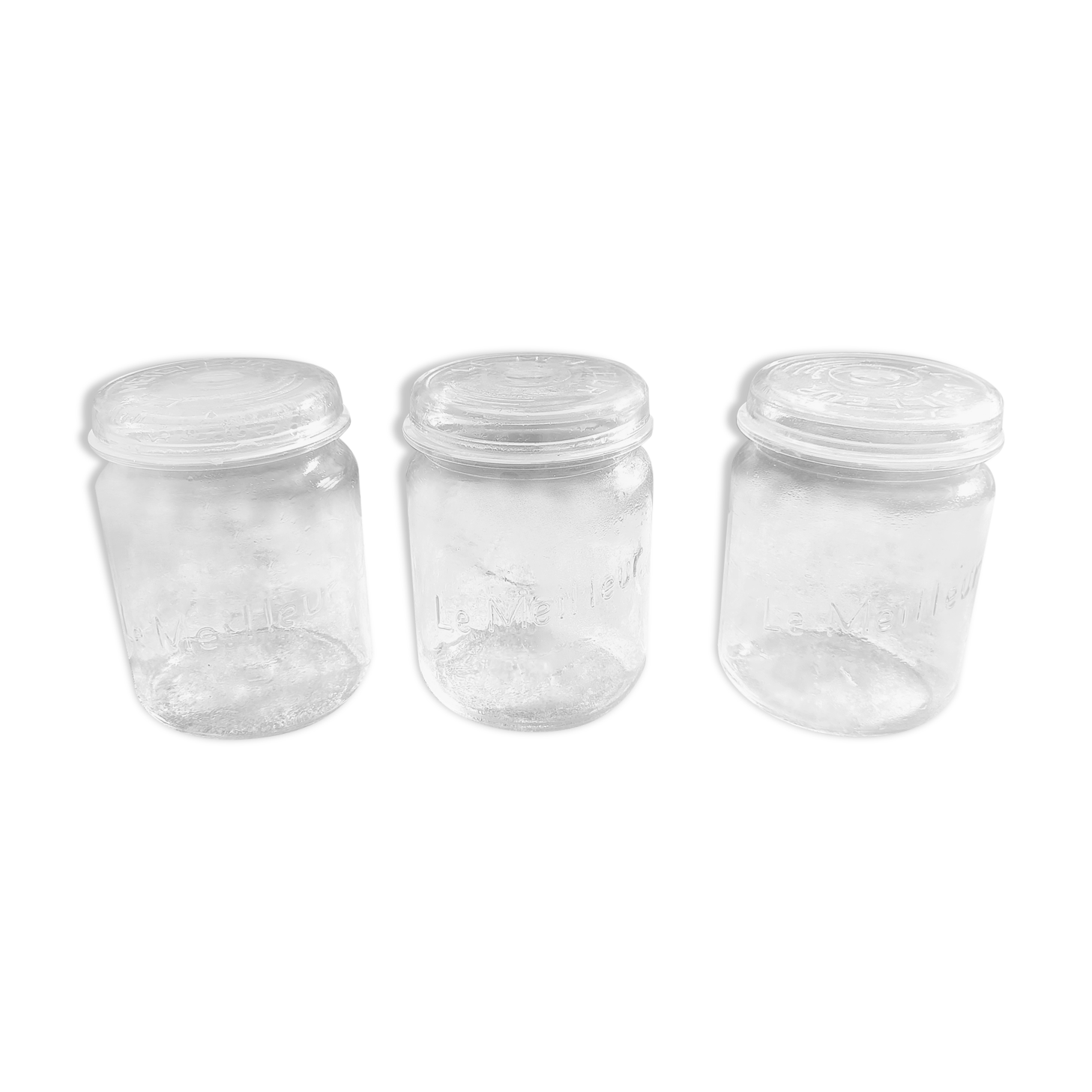 3 vintage jars