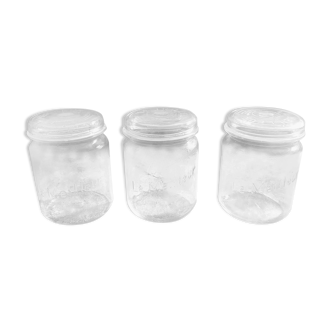 3 vintage jars