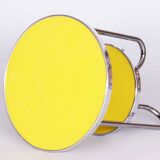 Petite table jaune, kovona, chrome, tchéquie, années 1930