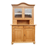 Buffet 2 corps vaisselier en sapin