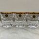 Set of 6 RCR lead crystal whisky glasses, 24% ABV, Italy