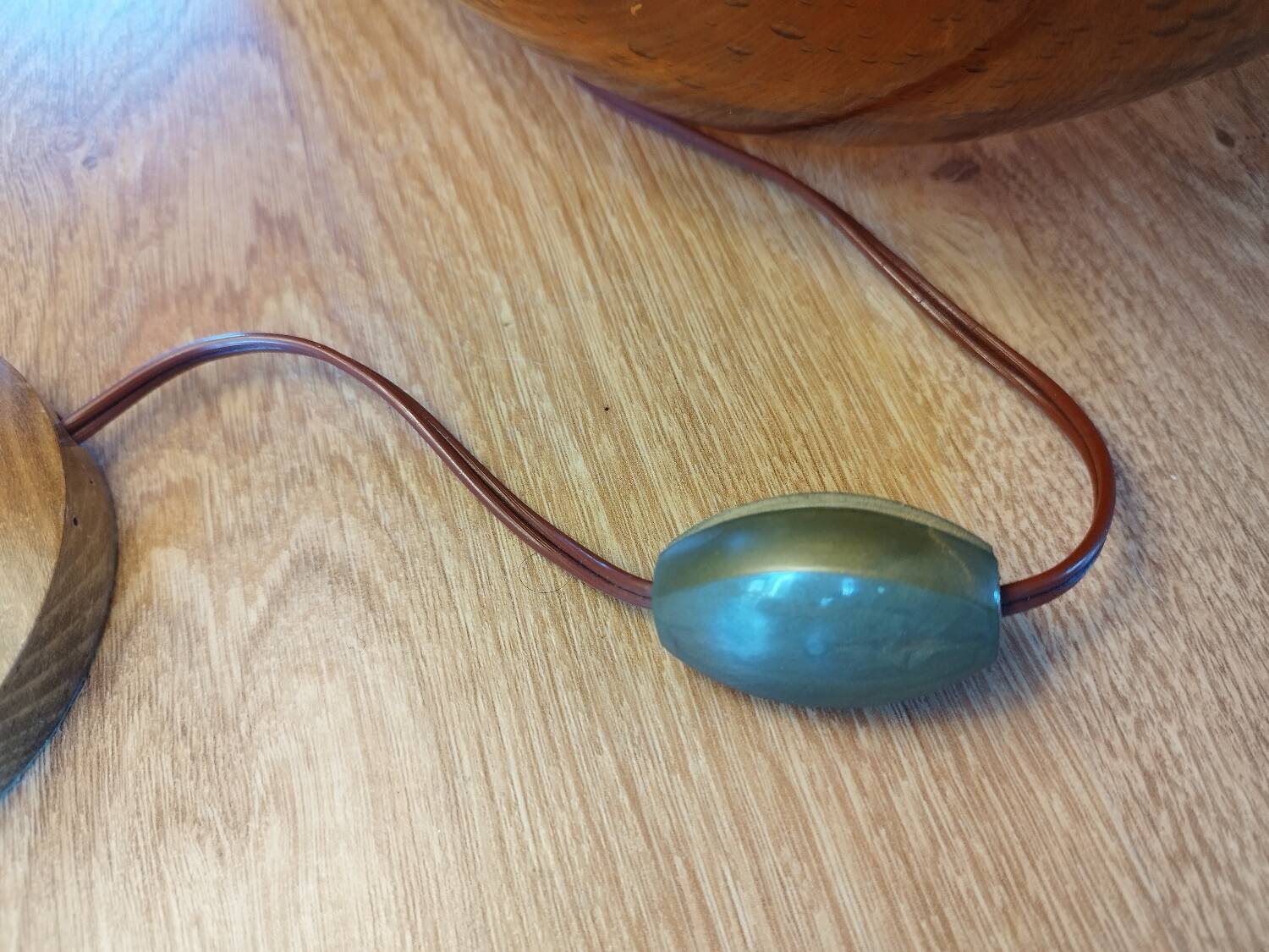 Lampe à poser abat-jour laine