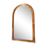 Miroir en rotin vintage