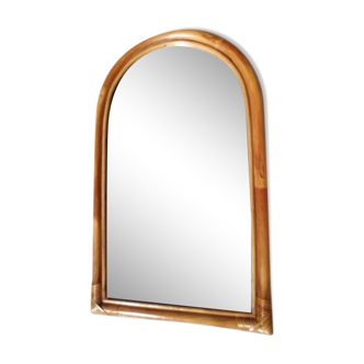 Miroir en rotin vintage