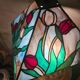 lamp 1975 to 85 origin lampshade stained glass Tiffany style 53x30 el
