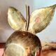Vintage brass pear pocket empty