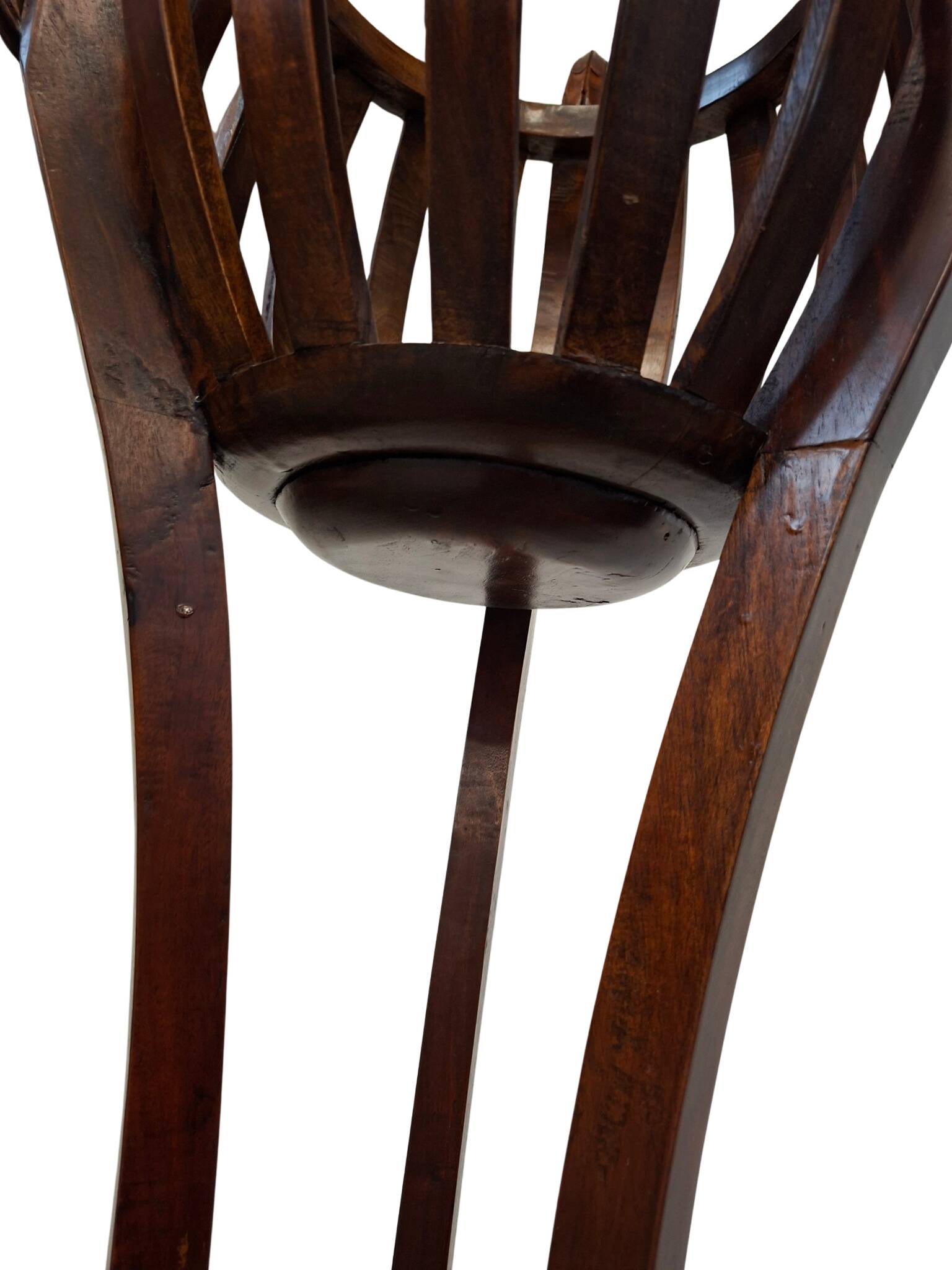 Elegante Porta Vaso Vintage in Ciliegio