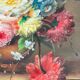 Oil on canvas W. Kerling still life with flowers