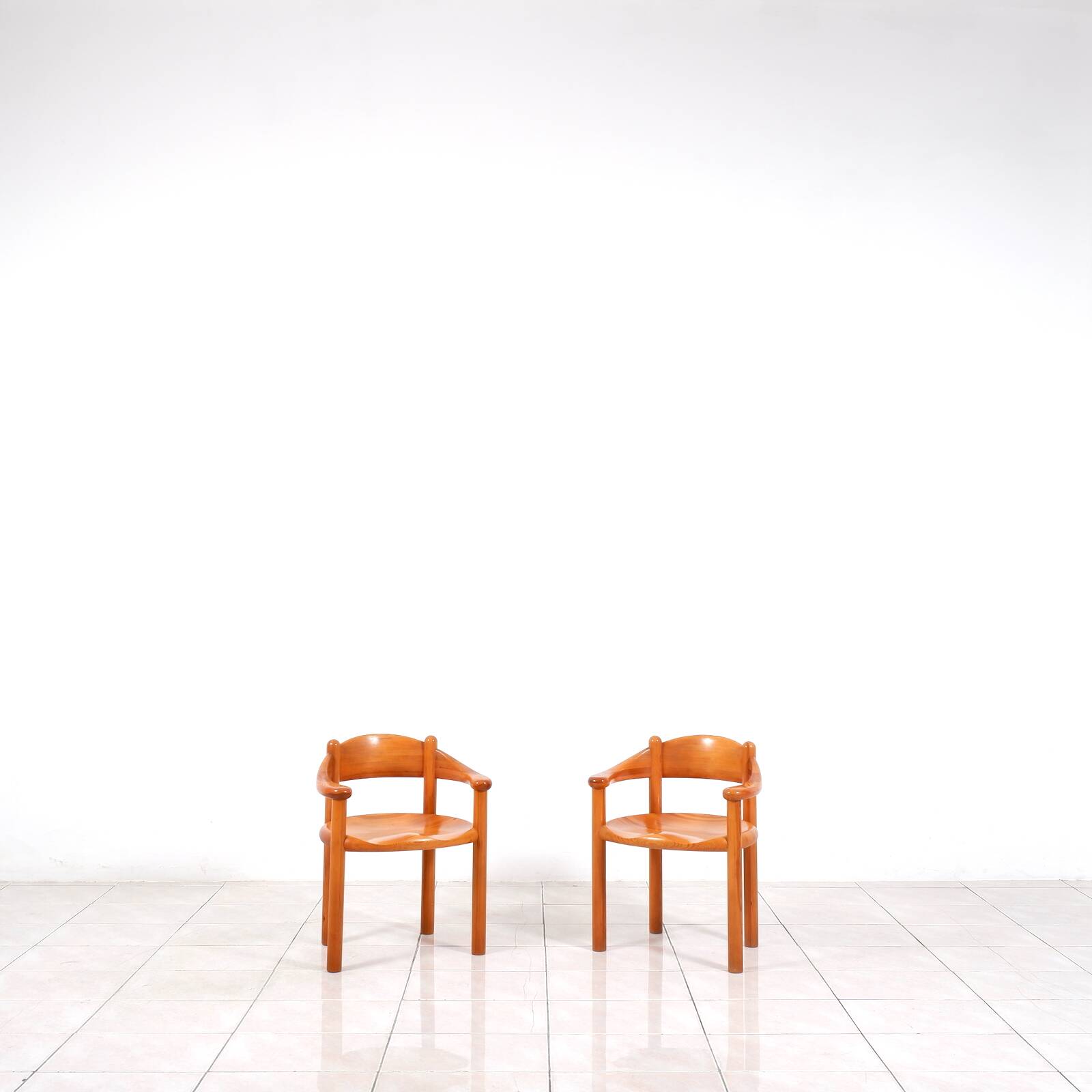 Set of 6 solid pinewood armchairs by Rainer Daumiller for Hirtshals Sawmill