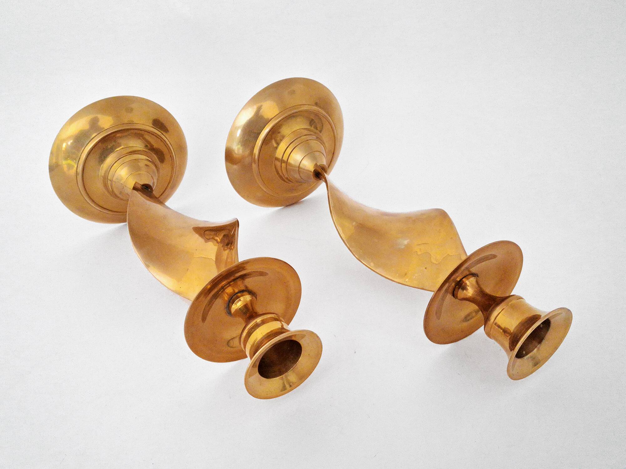candlestick set brass copper