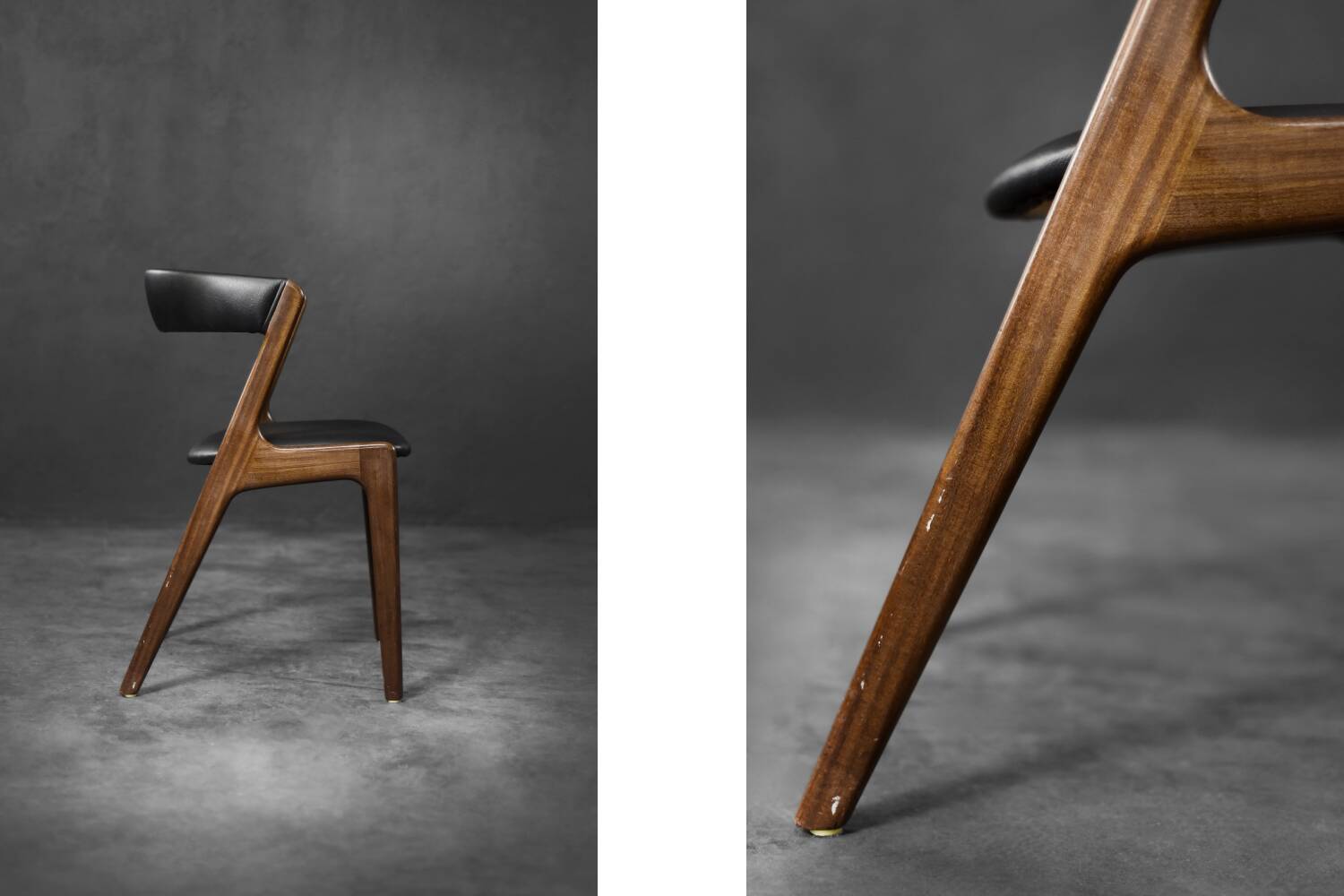 Mid-Century Danish Modern Teak Office Chair Model Fire by Kai Kristiansen