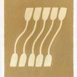 Original gouache painting "Tassels"
