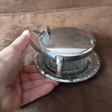 Vintage metal sugar bowl