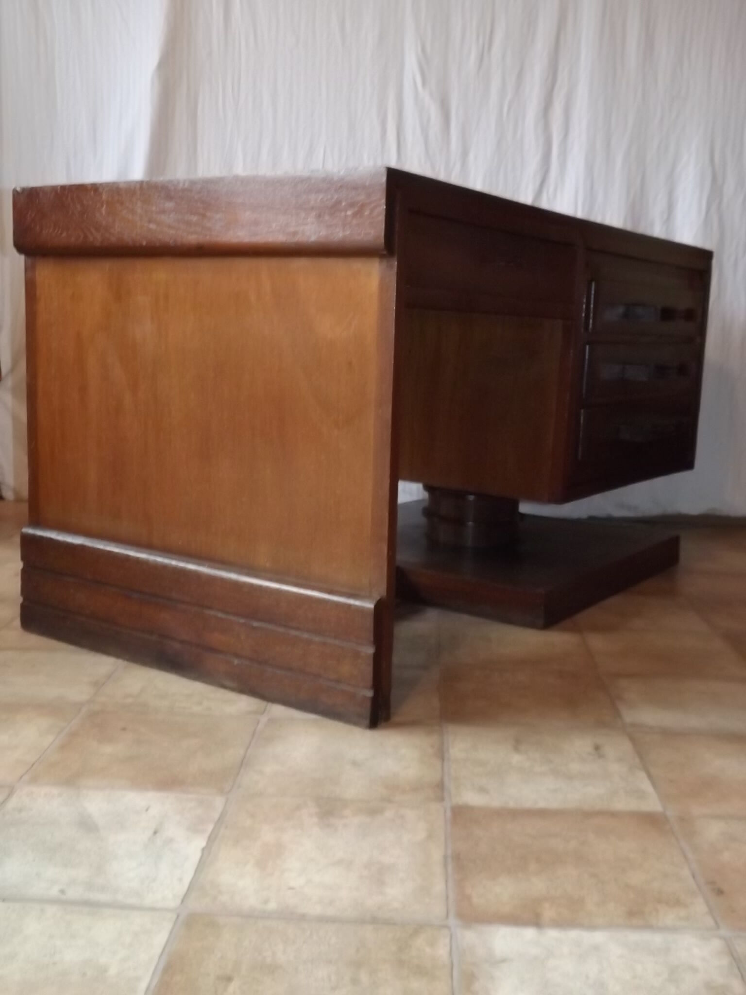 Desk oak art deco 1940