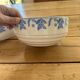 Two antique salad bowls