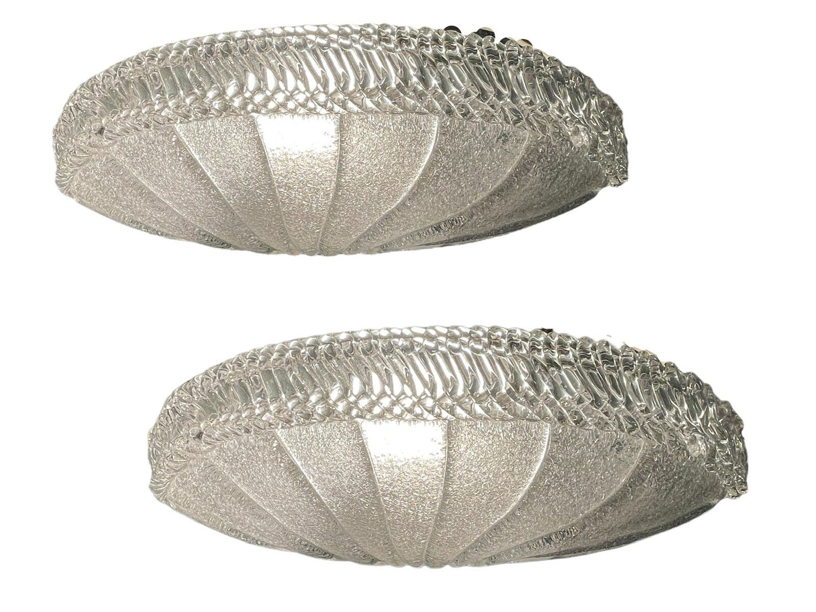 Large Murano Glass Sconces, 1980s, Set of 2