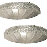 Large Murano Glass Sconces, 1980s, Set of 2